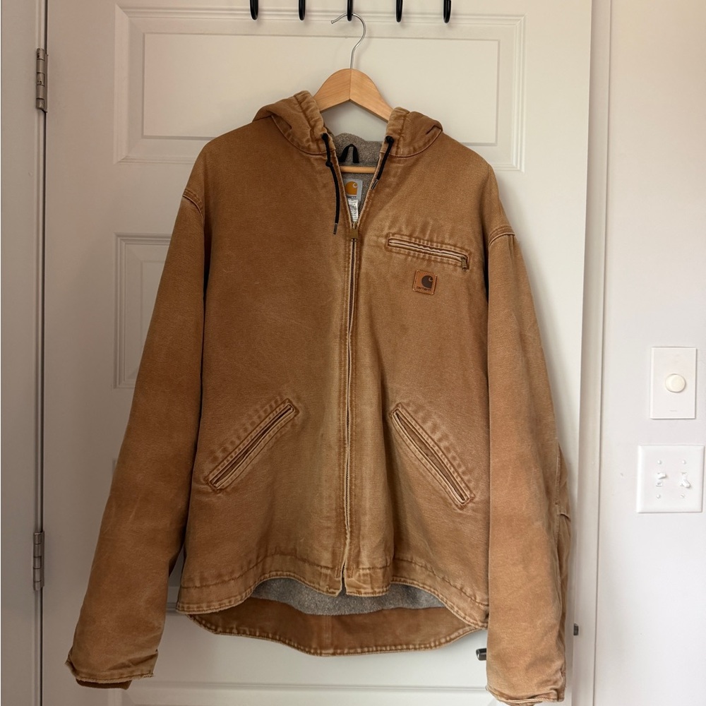Vintage Carhartt Sherpa Hooded Jacket